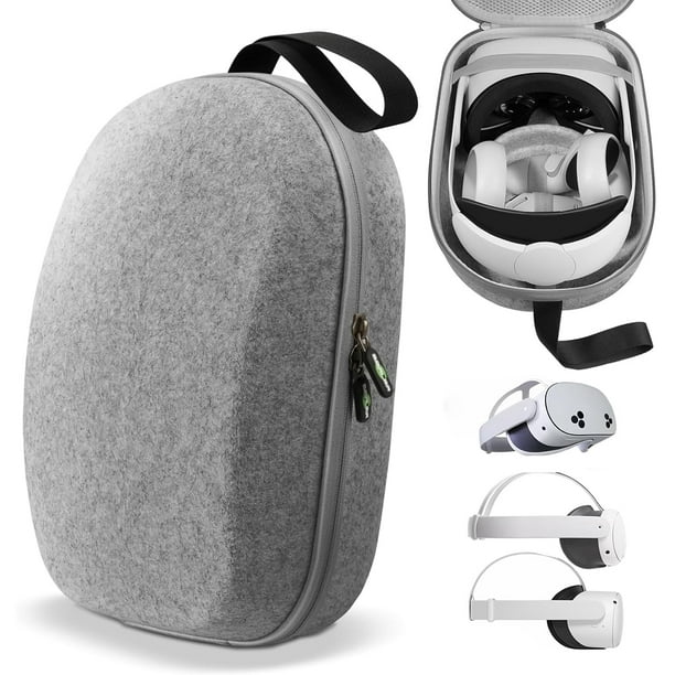 Funda de transporte rígida compatible con Oculus Meta Quest 3S/Quest 3/Quest 2