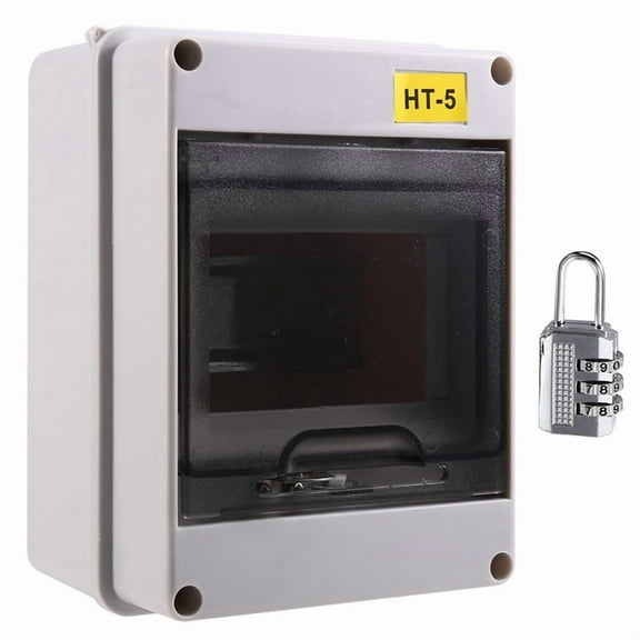 HT Series Junction Box 5WAY PC IP65 Waterproof Distribution Box Outdoor Electrical for Circuit Breaker with Lock