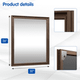 thumbnail image 5 of Swafrrt Retro Copper Bathroom Mirror, 36X30 Inch Bronze Oil Rubbed Framed Mirror, Rectangle Classic Vintage Framed Wall Mirror, 5 of 7