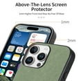 thumbnail image 2 of Allytechgroup Slim PU Leather Case for iPhone 12 Pro Max, Shockproof Anti-Scratch Magnetic Cover, Wireless Charging Compatible, Lightweight Protective Phone Case for iPhone 12 Pro Max, Green, 2 of 8