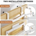 thumbnail image 4 of Pantry Door Organizers and Storage, 8-Tier Large Metal Heavy-Duty Frame Over the Door Spice Rack, 2 in 1 Wall-Mounted or Hanging shelf for Kitchen, Bathroom, Laundry Room, Bedroom, Closet &Nursery, 4 of 5