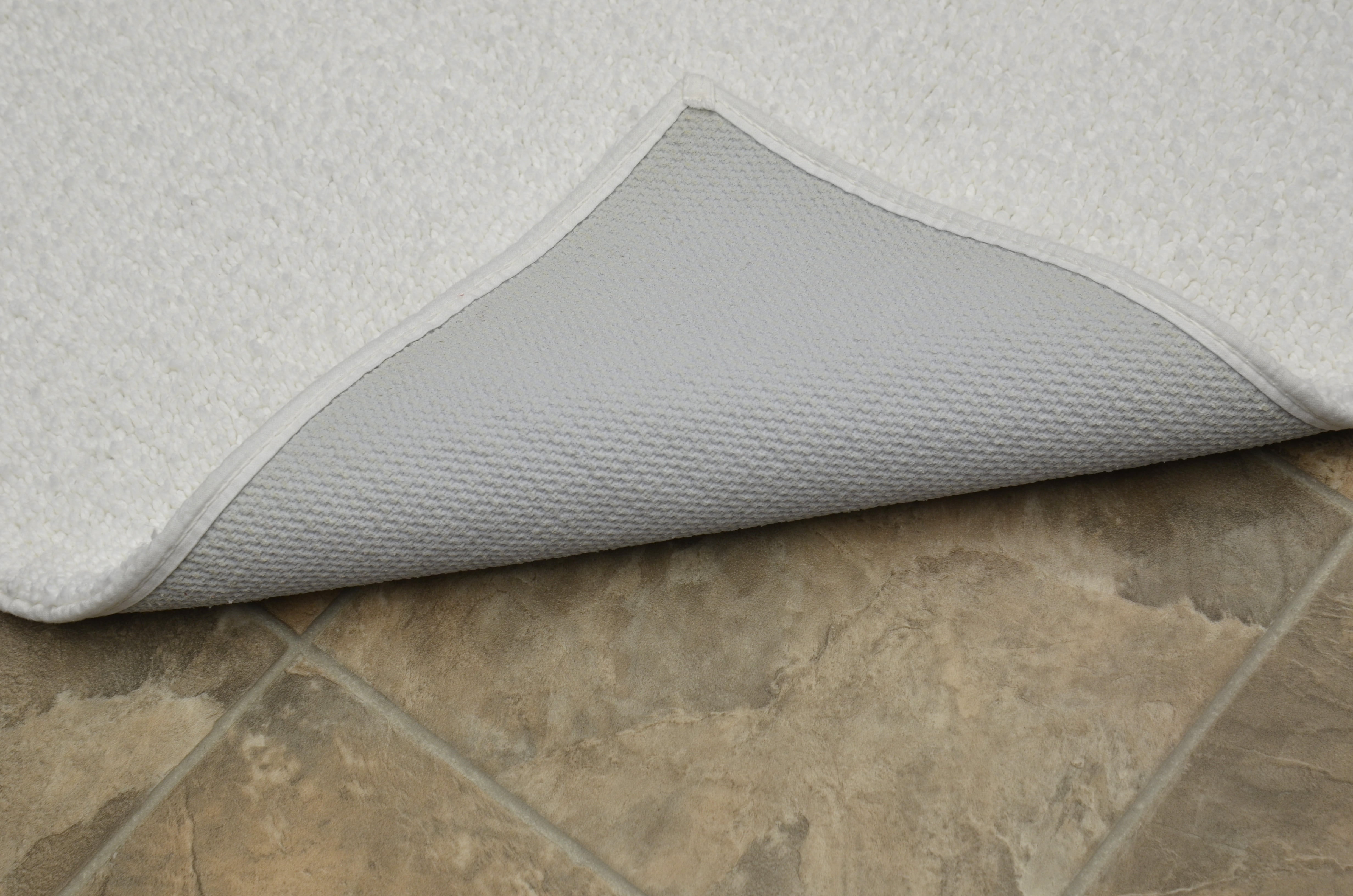 Garland Rug Queen Cotton Washable White Bath Rug, 24" x 40"