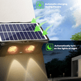 thumbnail image 2 of "Luz Solar Jardin Lamparas Iluminacion Exterior Arbotante Led Lab.G, Negro ", 2 of 5