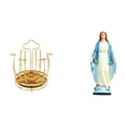 thumbnail image 1 of Escurridor De Tazas Giratorio De 360 ​​grados Con Soporte Para Tazas, Organizador Con Elegante Figura De La Virgen María, Adorno Religioso De Jesús, Escultura Católica Para Gabinete,, 1 of 8