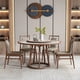 thumbnail image 3 of Combination Glossy Dining Tables Rock Plate High End Light Luxury Round Wooden Dining Tables Mesa Plegable Furniture Set QF50DT My Lux Decor Round, 3 of 22