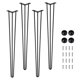 thumbnail image 1 of QinaQin Patas hairpin metálicas de uso rudo para muebles, resistentes al óxido, con protectores de goma y soporte de hasta 1000 lb, ideales para mesa o banco, 1 of 8