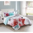 thumbnail image 2 of Chic Home Wally 7-Piece Reversible Floral Comforter Set, Twin, Multi Color, 2 of 2