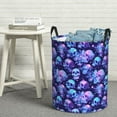 thumbnail image 5 of Picia crystal Skull flower star Large Laundry Basket, Waterproof, Freestanding Laundry Hamper, Collapsible Tall Clothes Hamper with Extended Handles-Small, 5 of 8