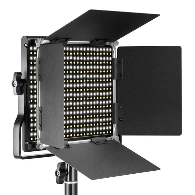 Neewer Professional Metal Bi-Color LED Video Light for Studio, YouTube, Product Photography, Video Shooting, Durable Metal Frame, Dimmable 660 Beads, with U Bracket and