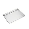 thumbnail image 2 of pitrice Stainless Steel Baking Tray Bakeware Pan Serving Plate Rectangle Cake Pastry Cookies Restaurant Metal Dinnerware 31*24cm, 2 of 8