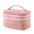 thumbnail image 1 of Naiovety Bolsa de almacenamiento Bolsas simples Zip Sólido Ligero Paquete portátil Cosméticos Pastas de dientes Cepillo de dientes Negocios Almacenamiento y organización del hogar Rosa, 1 of 6