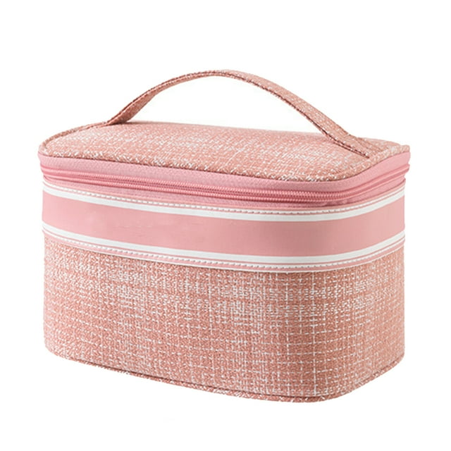 Injueey Bolsa Bolsas de almacenamiento Simple Sólido Multifuncional Ligero Paquete portátil Pastas de Cepillo de para viajar Almacenamiento y organización del hogar Rosa