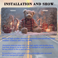 thumbnail image 3 of 1 Pcs 2D Flat License Plate Covers & Frames, Christmas Teddy For Decorative Front, Waterproof For Decoration Aluminum License Plate Covers & Frames Cover For Men Women, 12" X 6", 3 of 7