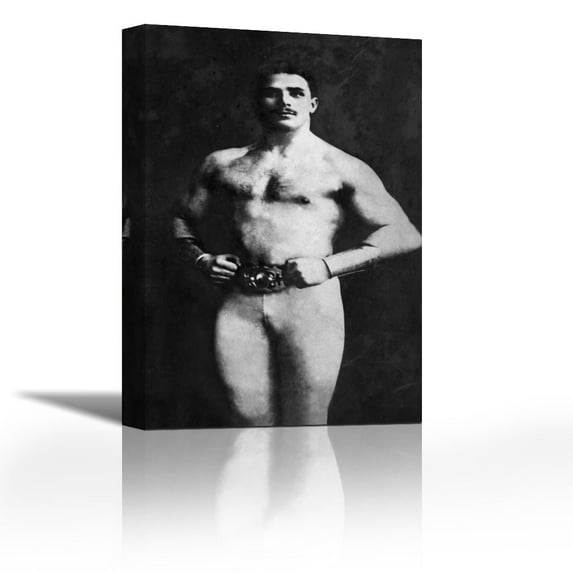 Bodybuilder in Tights - Contemporary Fine Art Giclee on Canvas Gallery Wrap - wall décor - Art painting - 11 x 16 Inch - Ready to Hang