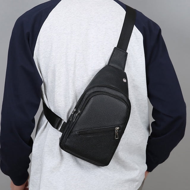 Riñonera cruzada | Riñonera deportiva con múltiples bolsillos | Correa ajustable para hombres y mujeres | Bolsa de viaje ligera para senderismo, trabajo y uso diario