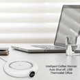 thumbnail image 3 of Usb Mug Warmer For Auto Shut-off,3 Adjustable Led Heater Coaster,white, 3 of 3