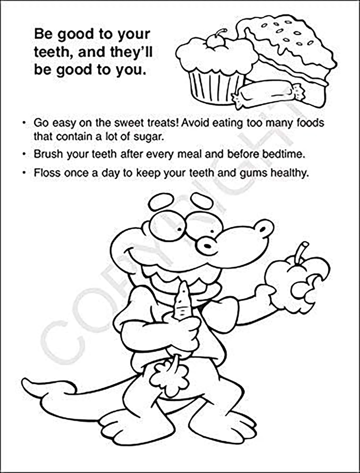 ZoCo: 25-Pack It's Tooth Time Kid's Coloring & Activity Book Set, 16 Pages