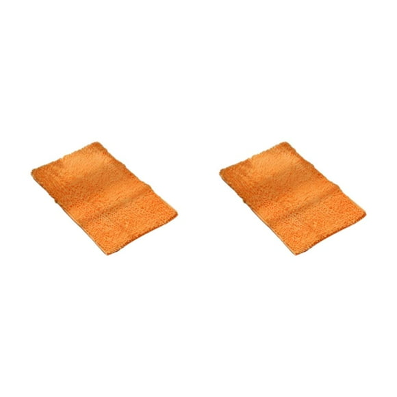 Toystoory Alfombrilla absorbente de agua para suelo, exquisita caja fuerte antideslizante hecha a mano, sin hilo suelto, para baño, naranja, 40 Naranja 40 cm * 60 cm 2Conjunto
