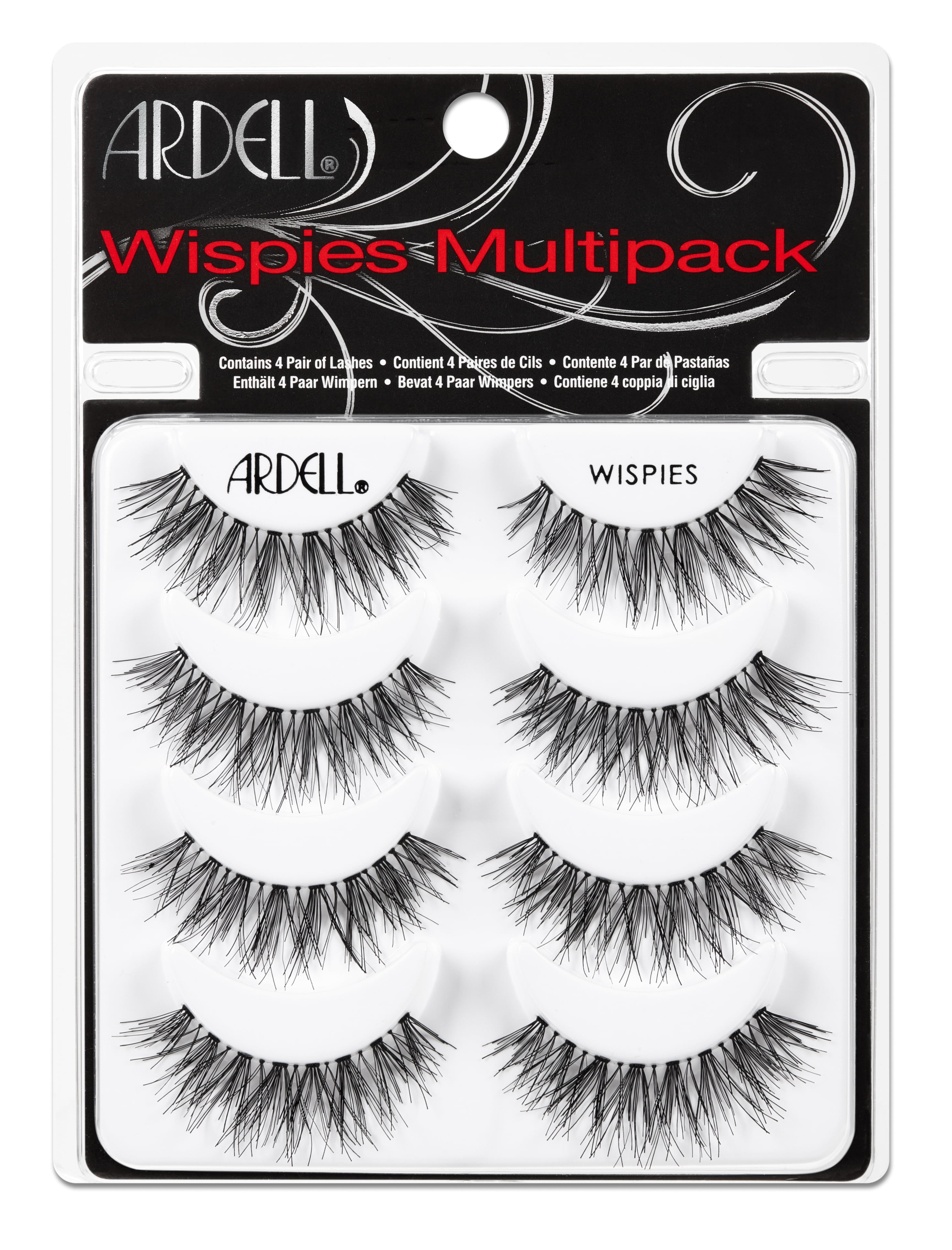 Ardell Wispies Eyelashes, 5 Pack, Black