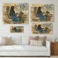 thumbnail image 4 of Designart 'Arabian Lady Driving A Car I' Modern Print on Natural Pine Wood, 4 of 5