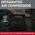 thumbnail image 3 of Schumacher Electric 1500A Car Battery Jump Starter and Portable Power Station, 150-PSI Compressor, 200 Continuous/400 Peak Watt Inverter, 12V, SJ1427, 3 of 8