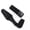 Black, variant on BOKYAN 4 Pcs Fishing Rod Protector Cover & Tie Fastener Belt Sleeve Set Red 6.30 inches / 16 cm