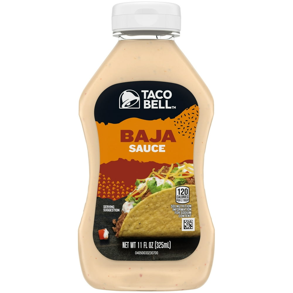 (4 Pack) Taco Bell Baja Sauce, 11 fl oz Bottle