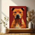 thumbnail image 6 of Geometric Pitbull Dog Canvas Painting, Modern Abstract Pet Wall Decor for Home, Office, Cafe & Bar, 6 of 8