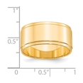 thumbnail image 4 of Auriga Fine Jewelry 14K Yellow Gold 10mm Flat with Step Edge Wedding Band for Women Size 5, 4 of 5