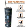 thumbnail image 6 of 20oz Dark Blue Christmas Santa Pattern Skinny Tumblers Stainless Steel Tumbler with Lid and Straw,Vacuum Insulated Double Wall Travel Tumbler Cups with Cleaning Brush for Coffee,Tea, 6 of 6