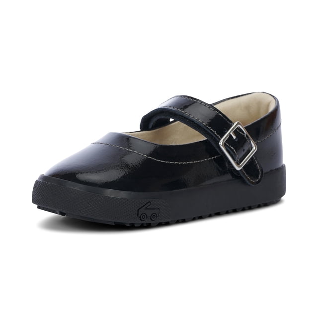 Zapatillas See Kai Run Lucia Mary Jane para niñas, color negro 13.5