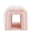 thumbnail image 3 of ZephyPaws Cat Ottoman,Storage Bench,Corduroy Bench Cat's nest to Hide for The Living Room,Entryway and Bedroom (Pink), 3 of 6