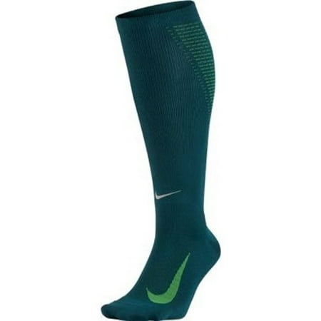 

Nike Women s Elite Running Lightweight Over the Calf Socks Size 4-5.5 Midnight Turquoise/Green)