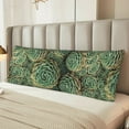 thumbnail image 6 of Easygdp Succulents Long Body Pillowcase - Super Soft Microfiber Body Pillow Case - Envelope Closure, Cool, Anti-Fading- 20x54 in, 6 of 8