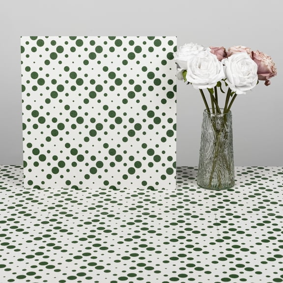 Lxcreat Peel and Stick Floor Tile Vinyl Flooring Self-Adhesive Vinyl Planks Green and White Flooring 12-in x 12-in