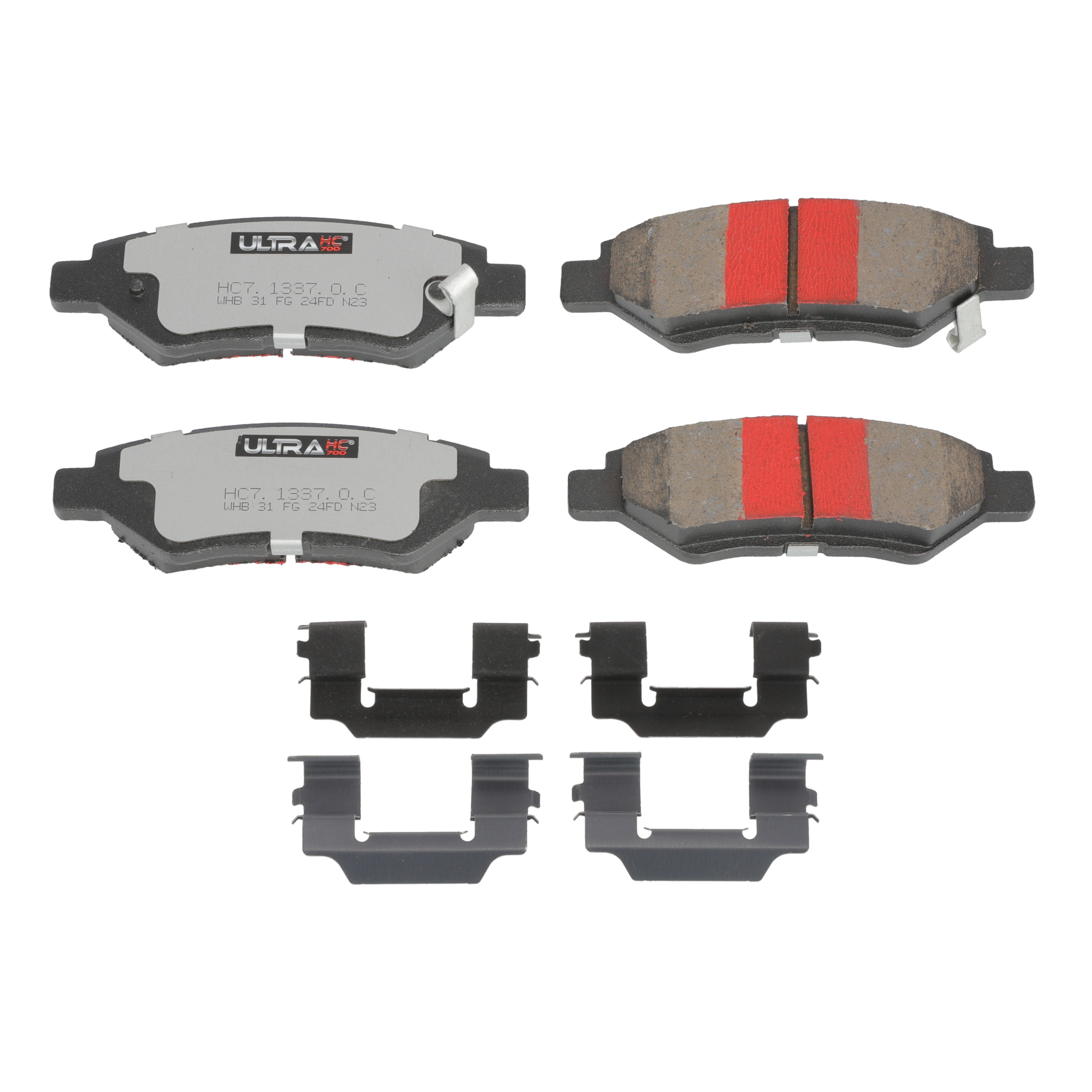 UltraHC 700 Brake Pad Set, Rear HC7.1337.0.C, Chevrolet Camaro 2015-2010