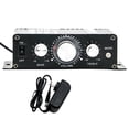 thumbnail image 3 of Power Amplifier,Bluetooth Power Amplifier 2 Channel 30W x2,HiFi Stereo Audio Amplifier Portable Compact,Hifi audio Amp Receiver Home Theater Car Party,Home Audio Receiver System bookshelf, 3 of 9