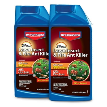 BioAdvanced 24 Hour Lawn Insect & Fire Ant Killer, Concentrate, 32 oz (2-Pack)