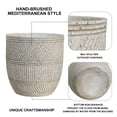 thumbnail image 3 of 3-Piece Modern Concrete Planters Set 15/13/11 Inch, Heavy-Duty Indoor Outdoor Large Flower Pots (SH009), 3 of 11