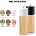 thumbnail image 4 of 2pcs Manual Pepper and Salt Mill with Adjustable Ceramic Grinding Wheel - Pepper & Salt Shaker Set, Salt and Pepper Shakers - Coarse and Fine Grinding.16.5*5cm, 4 of 5