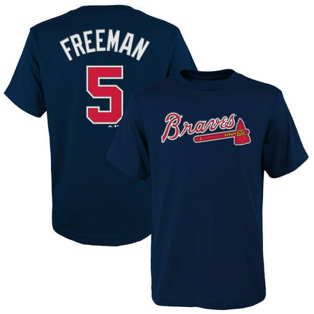 Freddie Freeman Atlanta Braves Majestic Youth Player Name & Number T-Shirt -