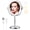 Silver, variant on GALAPROX 8'' Makeup Mirror with Lights, 1X/10X  Magnifying Tabletop Mirror-Brass Gold