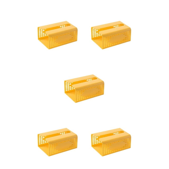 Yuarrent Caja de pañuelos Organizador de almacenamiento de papel Contenedor de servilletas Organizador amarillo Type2 NO2 Yuarrent CBP330336