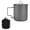 550ml, variant on Yihuala Light Weight Metal Cup Camping Picnics Water Mug Tableware with Folding Handle Travel Cooking Equipment Enduring