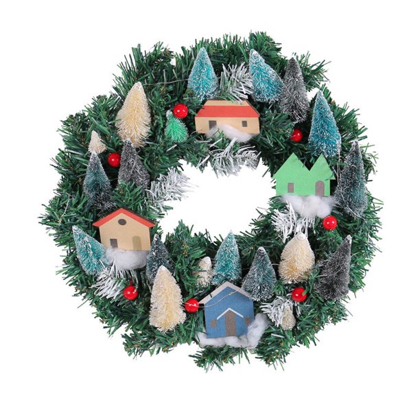 ¡Rebajas en decoraciones navideñas! PRETXORVE: Corona navideña luminosa para árbol de Navidad, simulación de decoración para casas pequeñas, corona navideña, decoración para ventanas y puertas.