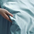 thumbnail image 3 of BNM 300 TC Rayon From Bamboo Duvet Cover Set, Full/ Queen, Light Blue, 3 of 5