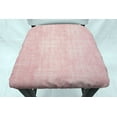 thumbnail image 4 of Faux Burlap Dining Room Chair Back Covers or Seat Covers by Penny's Needful Things (Both Chair Back & Seat Cover) (17 W x 14 H CHAIR BACK) (Salmon Pink), 4 of 6