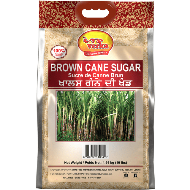 Verka Brown Cane Sugar - 10LB