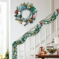 thumbnail image 4 of BENESKY 6 ft Christmas Village Garland, Artificial Xmas Cedar Tree and House Garland Ornament, Holiday Garland Decor for Mantle Fireplace Stairs Table Indoor Outdoor Front Door Porch, 4 of 7