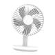 thumbnail image 5 of Ventilador de escritorio recargable con luz nocturna, ventilador de escritorio de 6 pulgadas para estudios compactos Blanco, 5 of 9